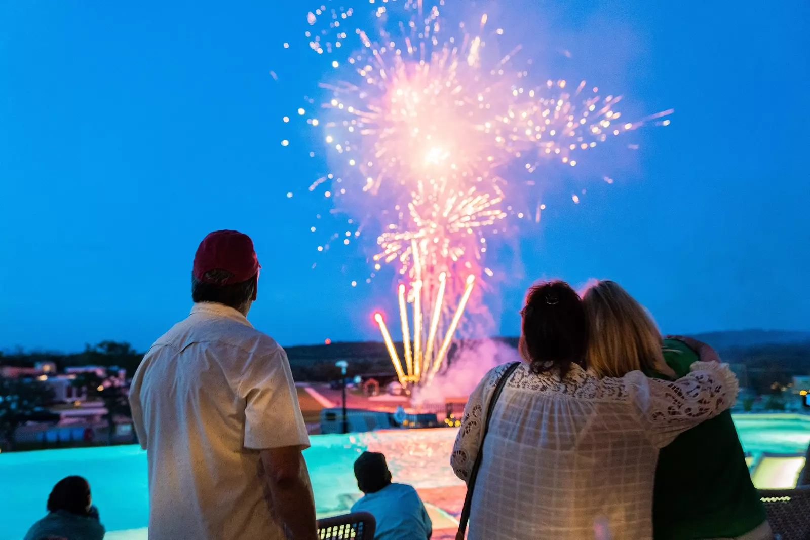 fireworks at resort