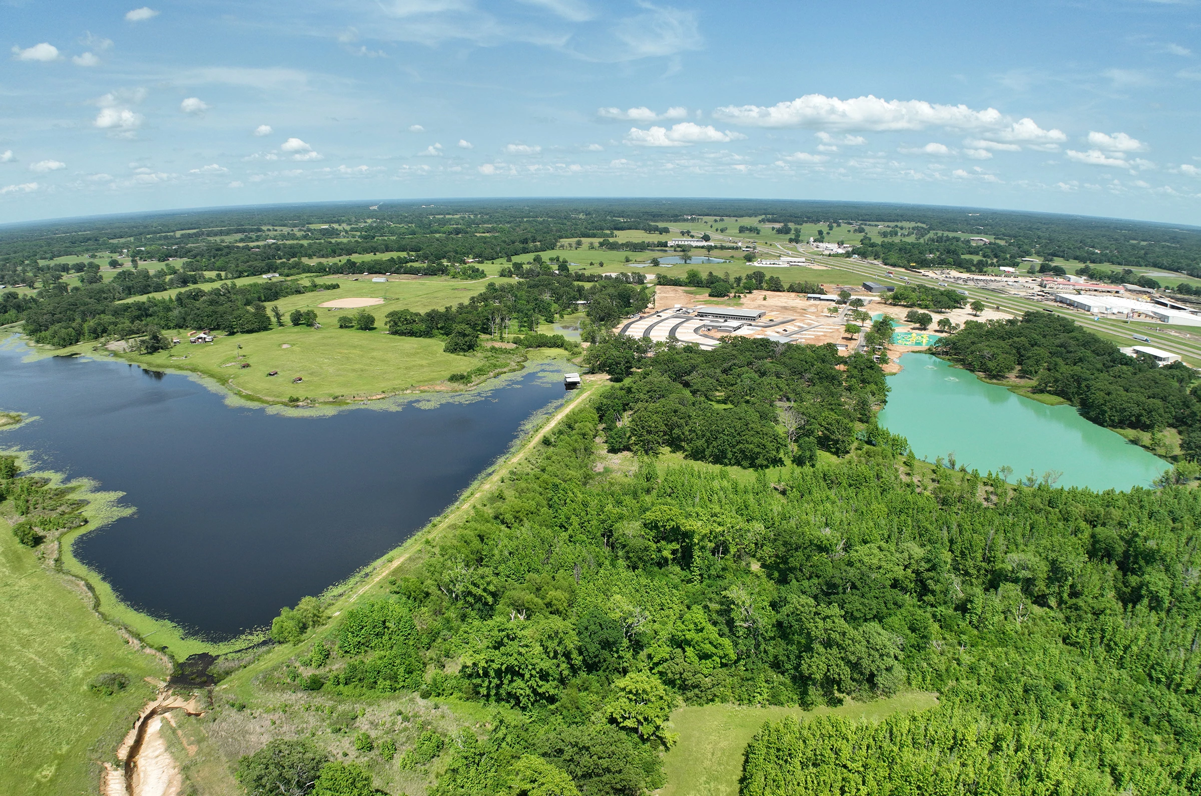 Aerial view of Twin Lakes Resort