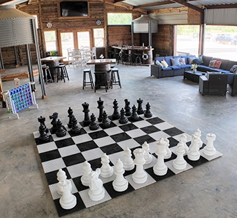 chess game at Twin Lakes Resort