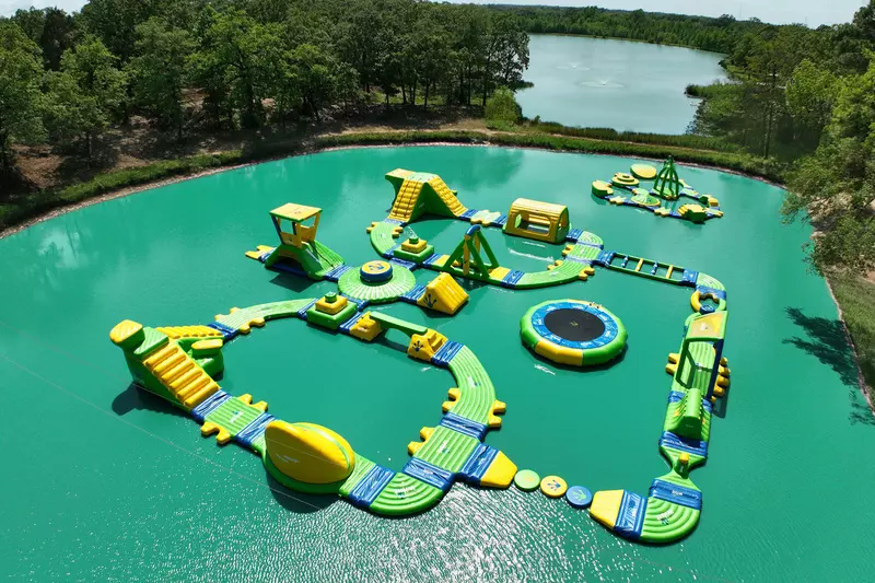 WiBit waterpark on the lake