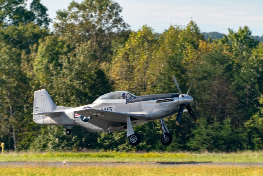 WW2 era P51 Mustang plane