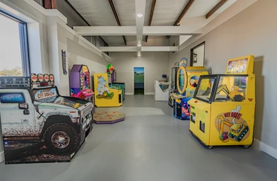 arcade at our pet friendly RV resort in Texas