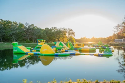 splash pad at twin lakes resort in mount pleasant tx